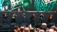 Japanese boy band Be:First performs their first American show at the Head in the Clouds music festival at the Rose Bowl in Pasadena, California, on Aug. 8, 2026. (Head in the Clouds)
