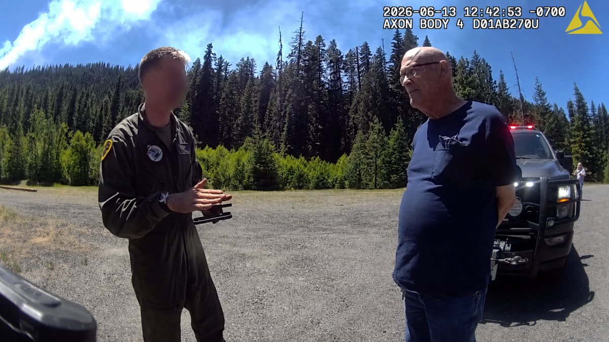 Bodycam video shows injured F/A-18 pilot after June crash in Washington