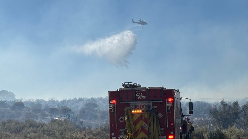 The Church Fire in Campo on Aug. 17, 2026.