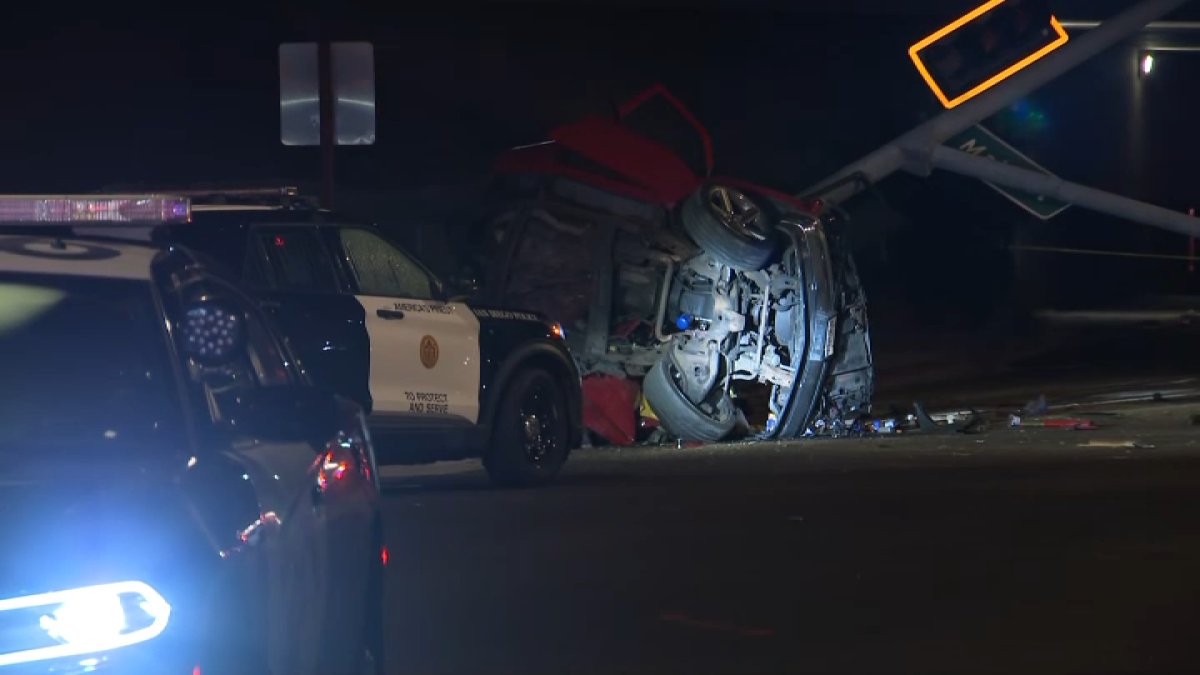 One person is dead after SDPD pursuit crash in Barrio Logan