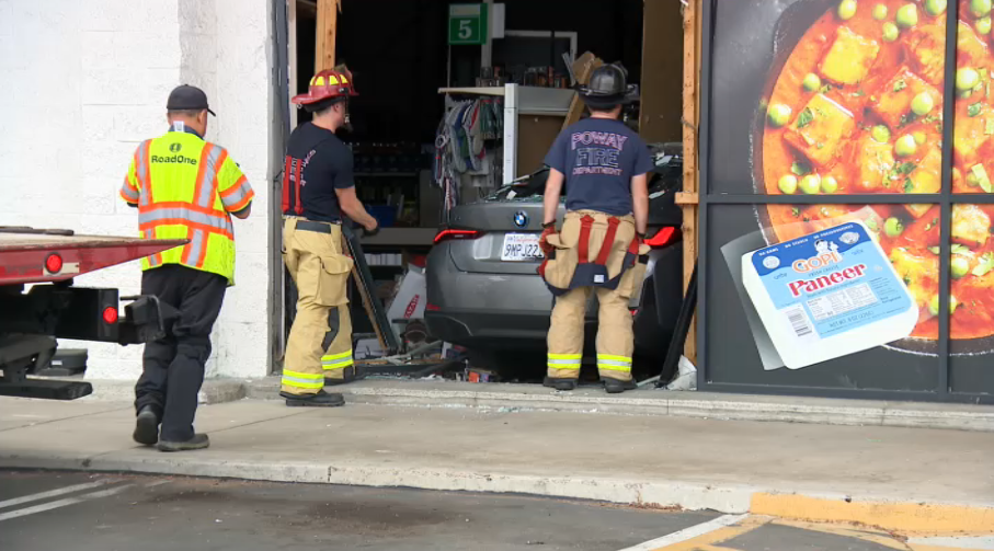 Vehicle Collides with North Park Produce Store in Poway