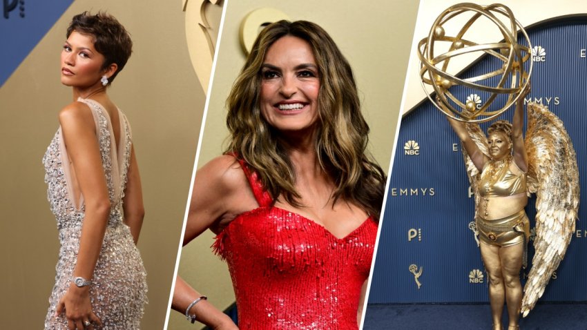 Zendaya, Mariska Hargitay and Megan Slater attend the 78th Primetime Emmy Awards held at the Peacock Theater on September 14, 2026.