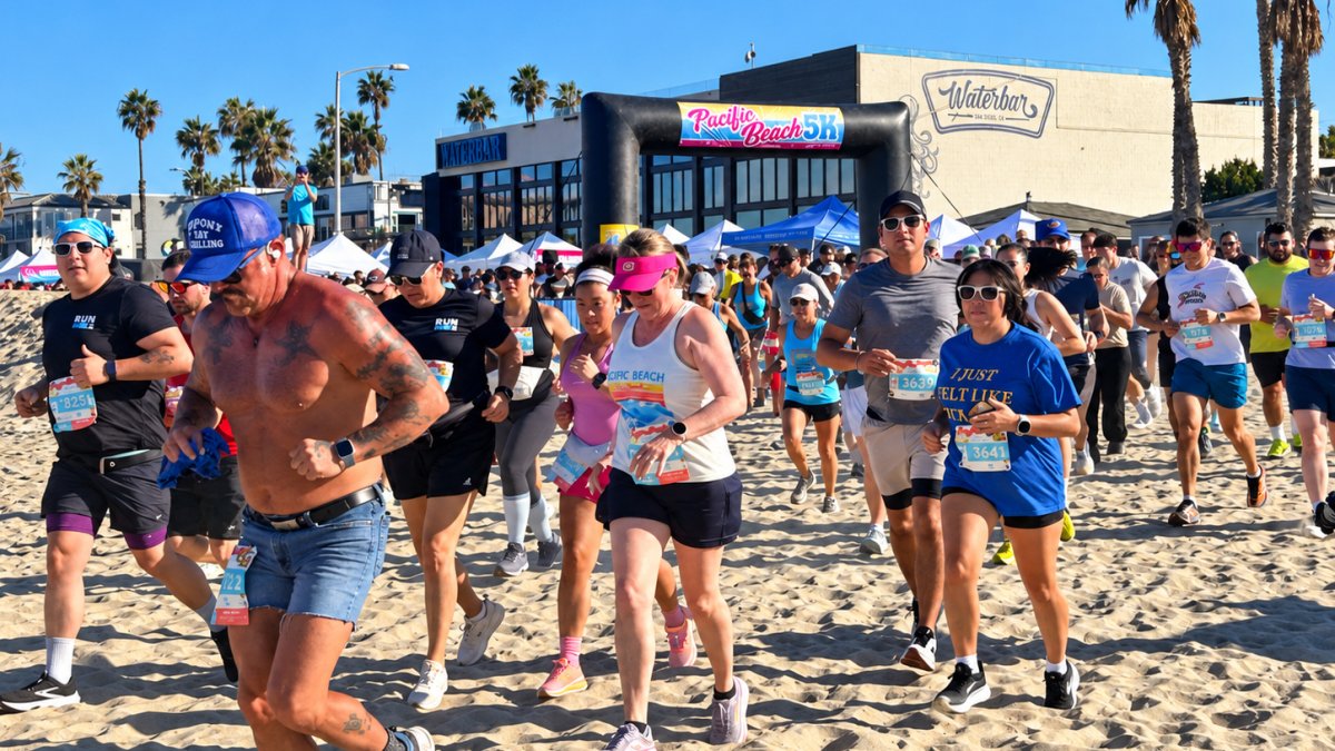 Pacific Beach runners take on 5K amid extreme heat