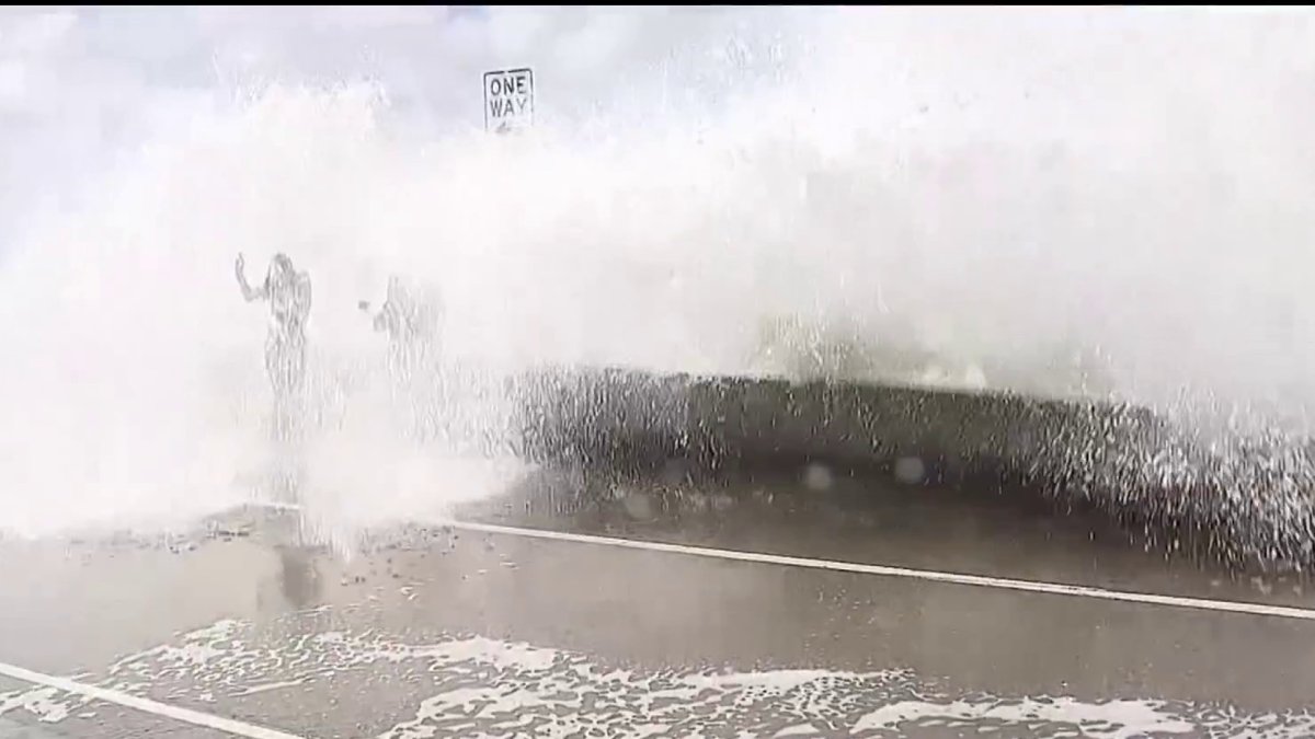Big waves hit San Diego's North County coastal communities
