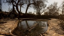 Damage from the Eaton Fire in Altadena, Calif., on Jan. 13, 2025.