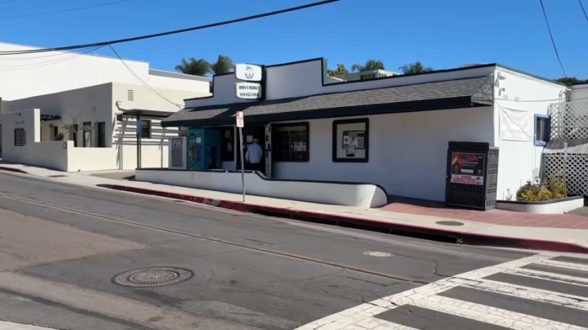 Owners at John's Market in Solana Beach says ICE's immigration enforcement is hurting their business. (NBC 7 San Diego)