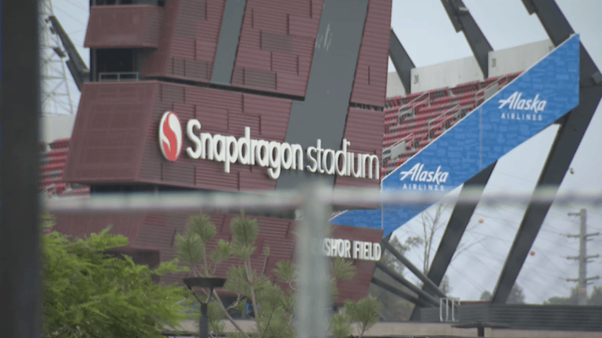 Outside Snapdragon Stadium