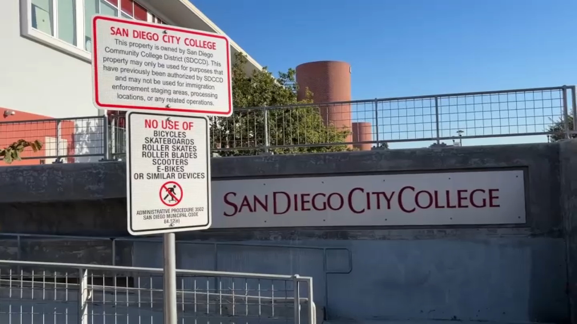 San Diego Community College District installs signs prohibiting ICE ...