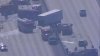 Traffic on I-5 near Mission Hills delayed after box truck and car crash