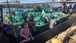 40 Tons of Fishing Nets Retrieved in Pacific Ocean Cleanup