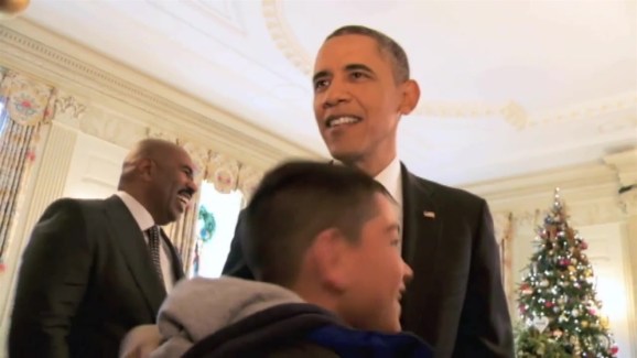 Steve Harvey President Obama Greet White House Visitors Nbc 7