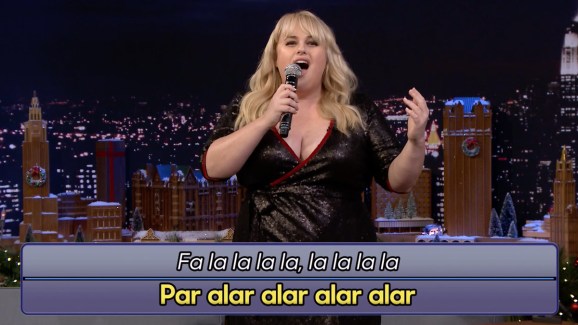 tonight google translate holiday songs with rebel wilson nbc 7