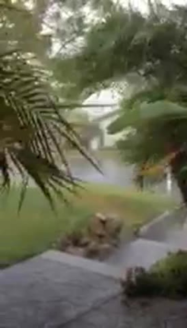Raw Video: Wind and Rain on Mt Helix